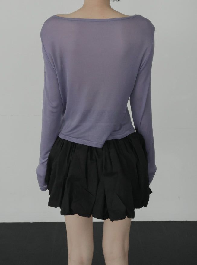Leon See-through Snap Cardigan