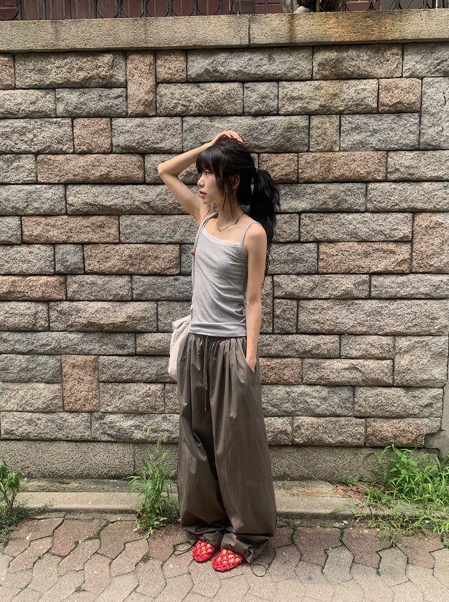 Lanie Summer Wide String Cotton Banding Pants