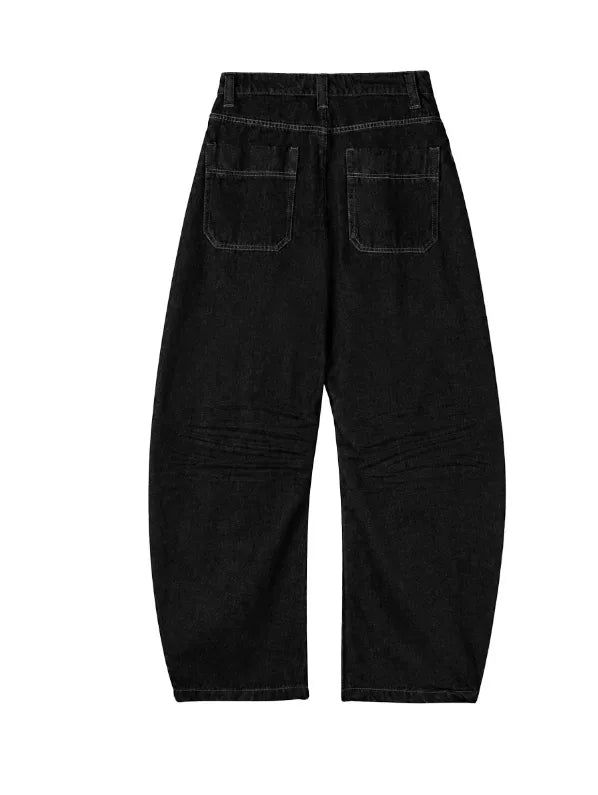 Topel Wrinkle Curved Denim Pants