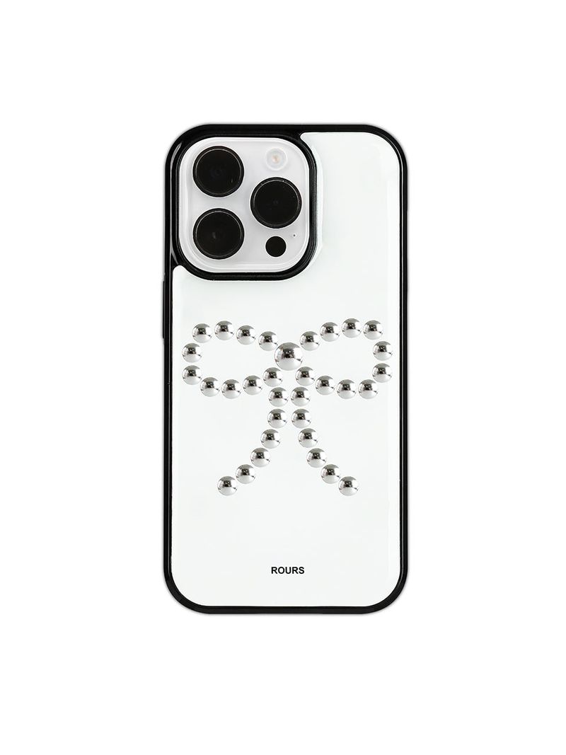 ROURS(ラウォルズ)の「ribbon stud case (white)(Smartphone Accessories)」