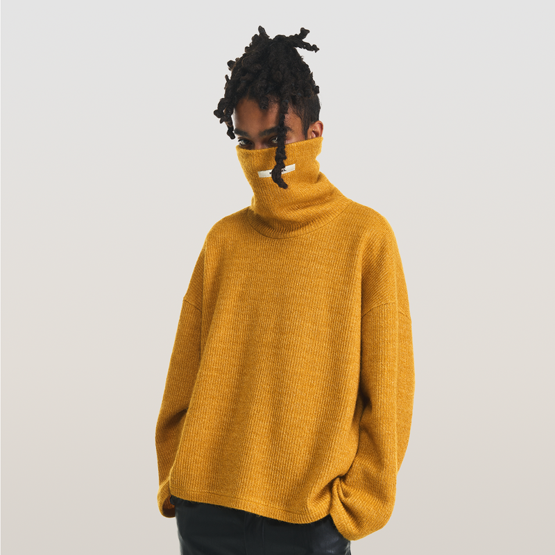 RELABEL（リレーベル）の「RELABEL 23AW Versatile High Neck Pullover Knit Thin Casual Sweater（Tops）」