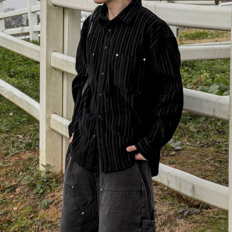 Berl heavy corduroy rivet shirt