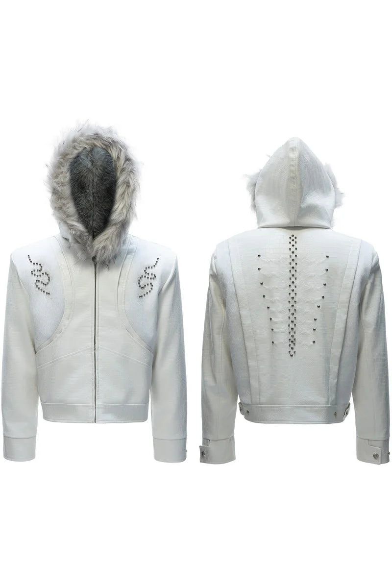 Croc Hooded Puffer Jacket