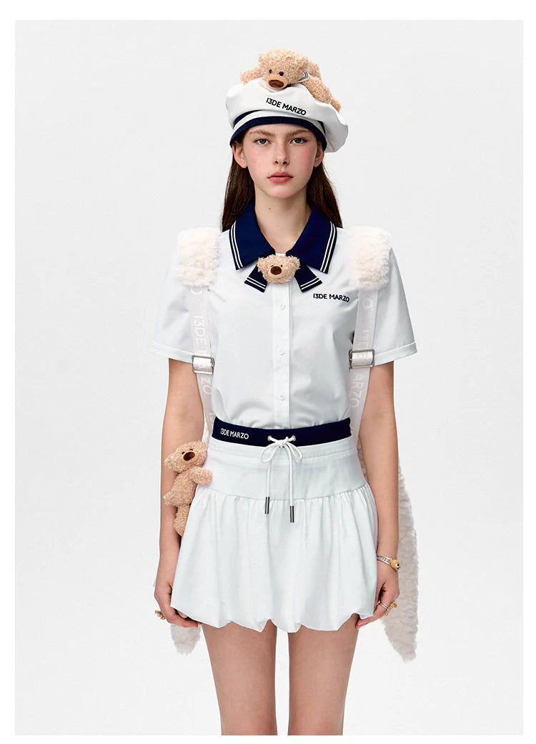 13DE MARZO（トレセ・デ・マルゾ）の「13DE MARZO Bear Sailor Bud Skirt（Skirts）」