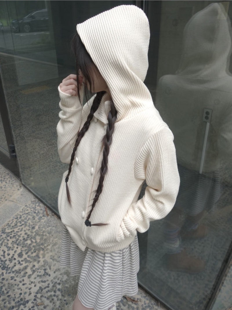 ダブルフードニット