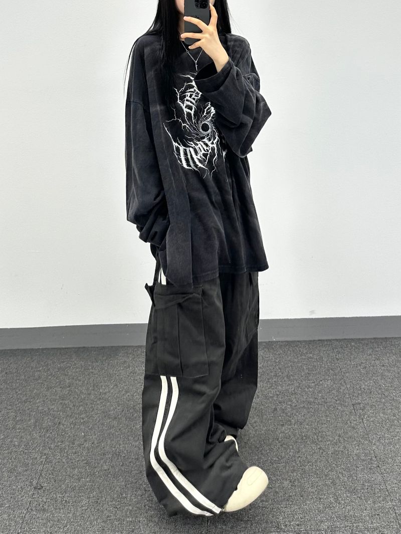 swirl washed long sleeve