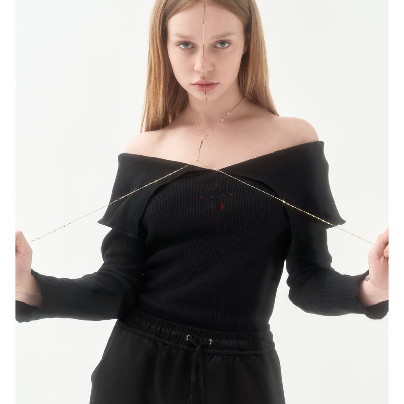 Roseapple（ローズアップル）の「211-BIG COLLAR OFF SHOULDER（Tops）」