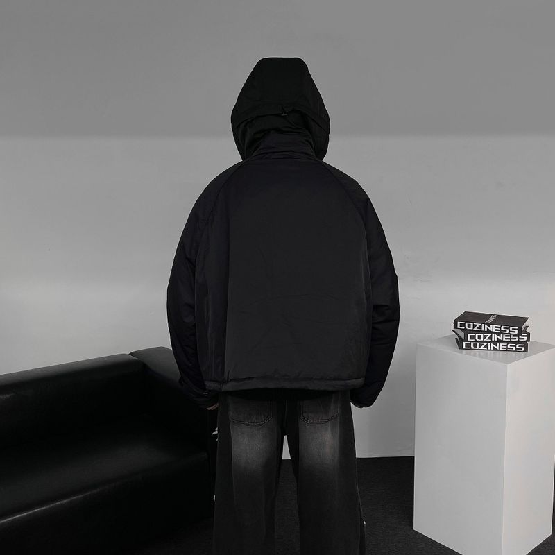 ECT Cropped Hooded Shell Parka (2 colors)