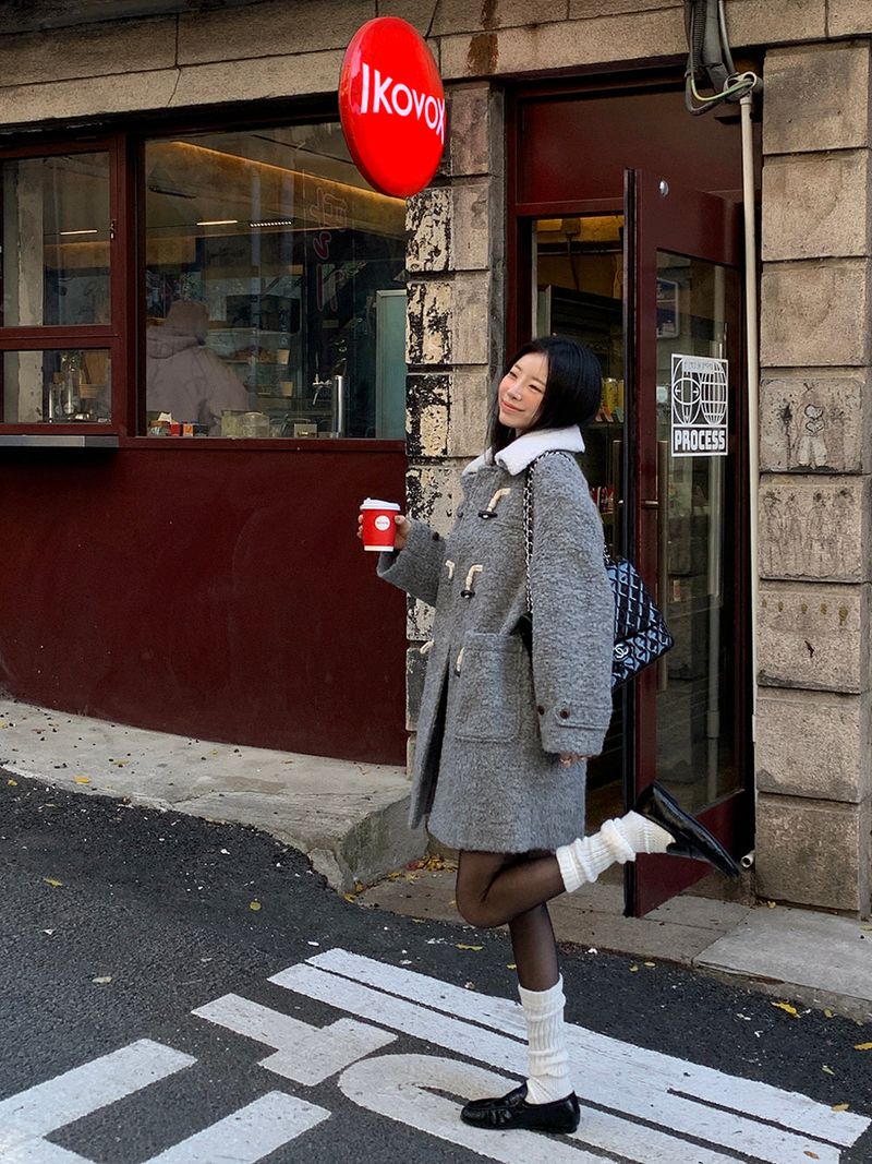 [MADE] ROIT WOOL ALPACA HANDMADE SHEARLING KARA COAT