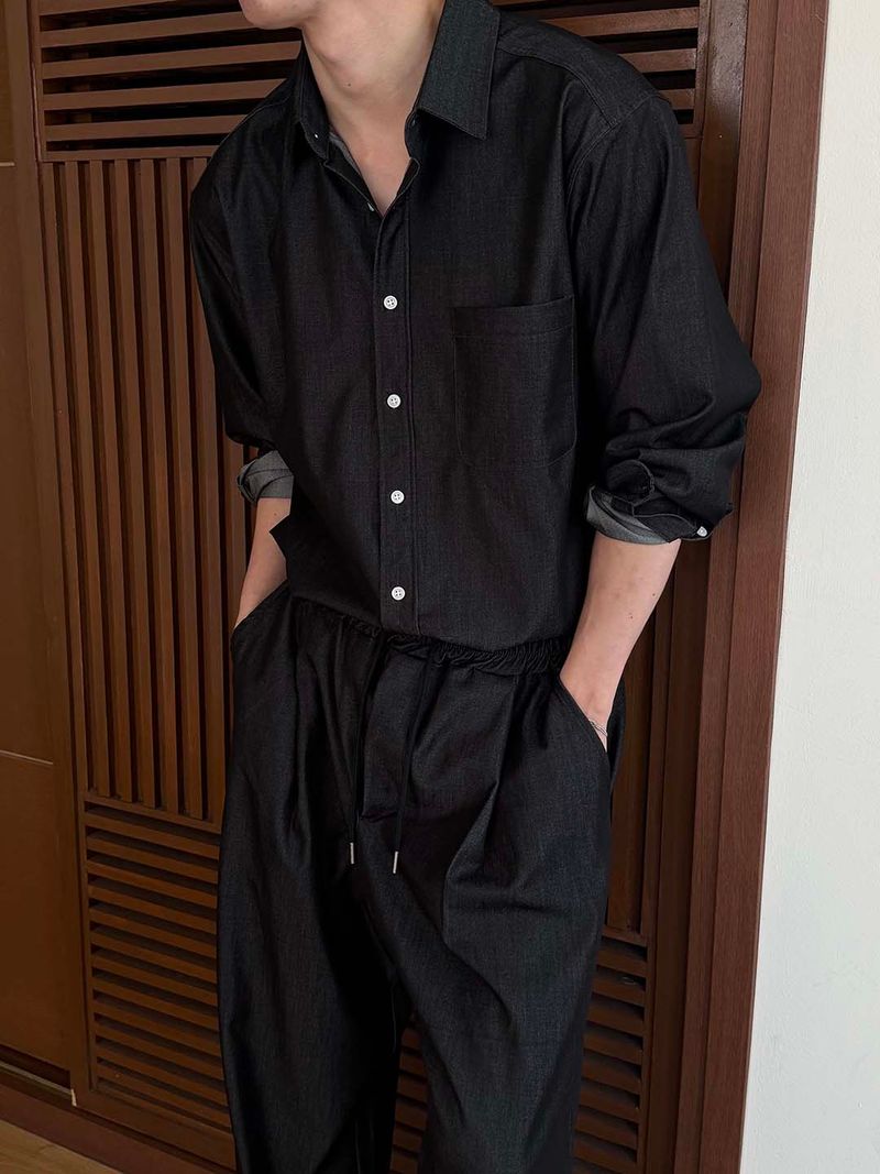 LAURANT（ロラン）の「[SET UP가능] Cooling denim shirts(2color)（Tops）」