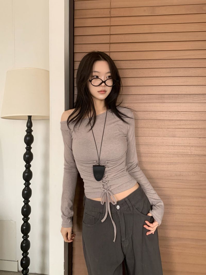 Back Point Bizzo Wide Long Denim Pants