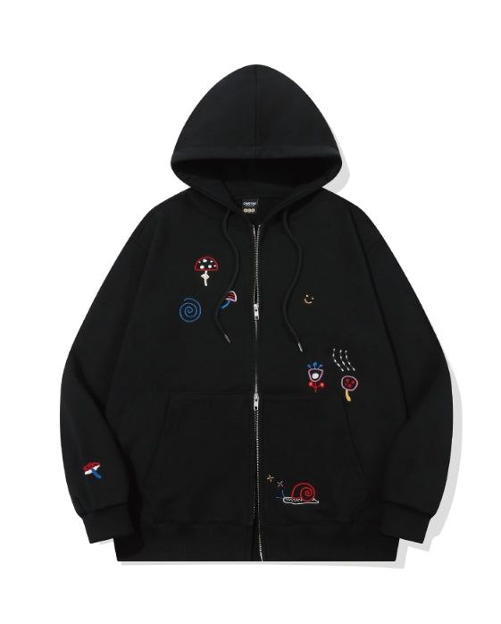 [2-WAY] マッシュルームステッチジップアップ