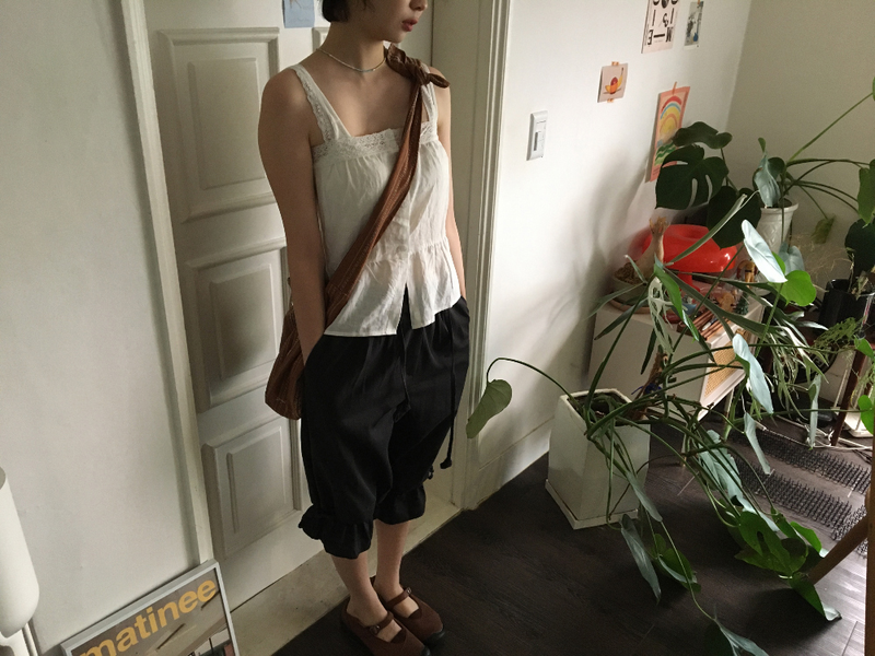 Neige frill harem pants (2color)