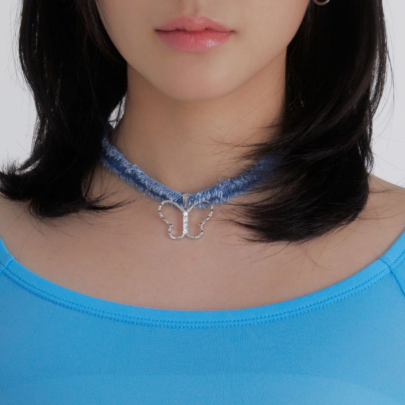 Eireve（エイレブ）の「SUMMER DENIM MULTI CHOKER_BUTTERFLY（Accessories）」