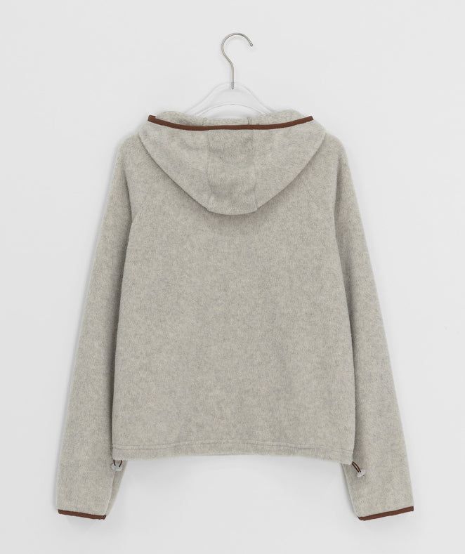 Comdero color matching fleece brushed hoodie