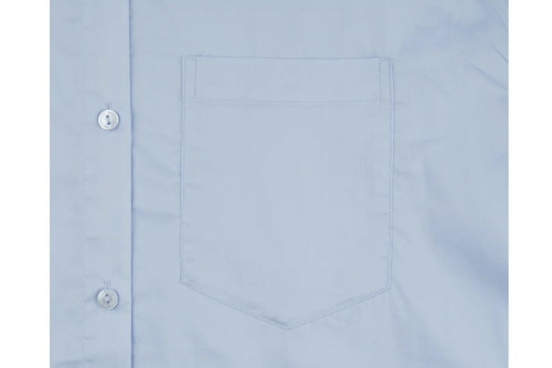  BASIC MELLOW EMBROIDERY SHIRT (LIGHT BLUE)