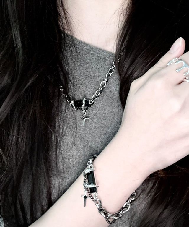 Black Mood Square Bracelet
