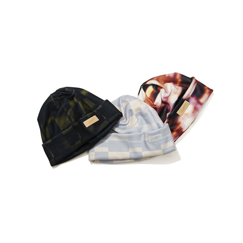 BSR2223FWBN066 MONOGRAM BEANIE SKY BLUE
