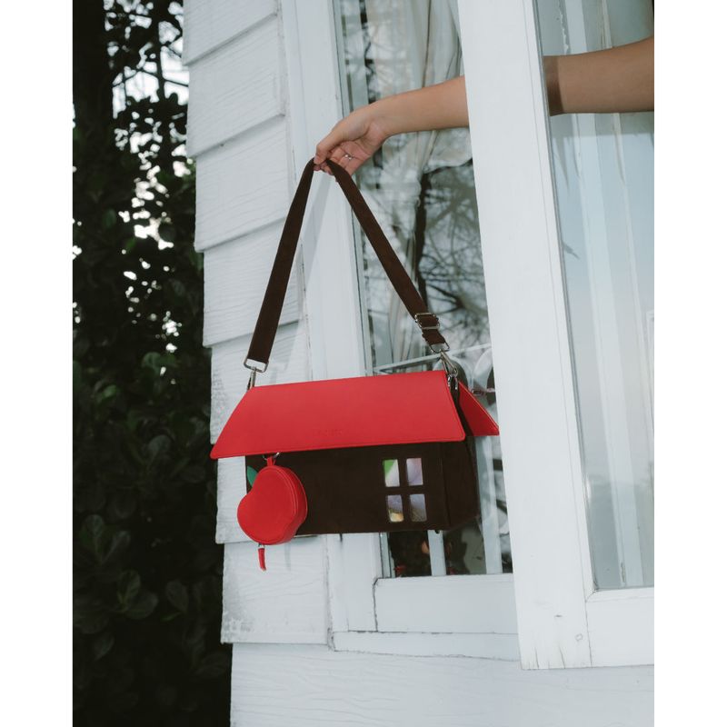 Cottage Darling - Brown Red Bag