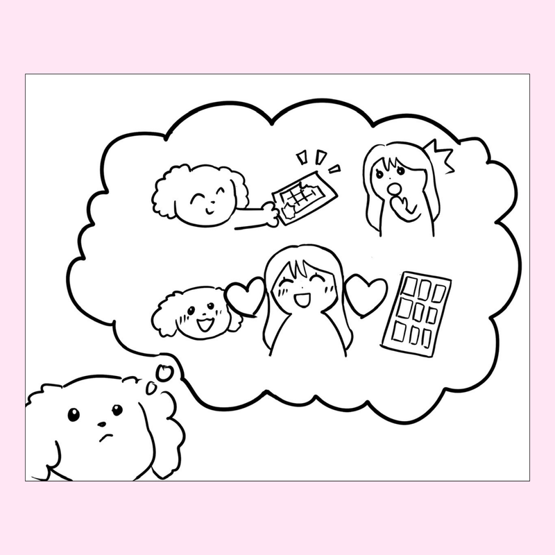 Milk choco keychain