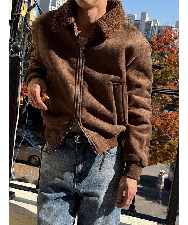 LAURANT（ロラン）の「[F/W] Shirring suede mustang(2color)（Jackets/Outerwear）」