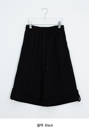 Fleur Wide Roll-up Banding Bermuda Pants