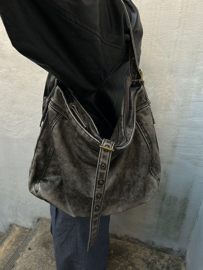 (2color) two-way buckle bag