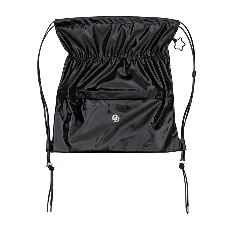 Don't Ask My Plan (DAMP)(ドントアスクマイプラン)の「GLOSSY STRING BACK PACK_BLACK(Bags)」