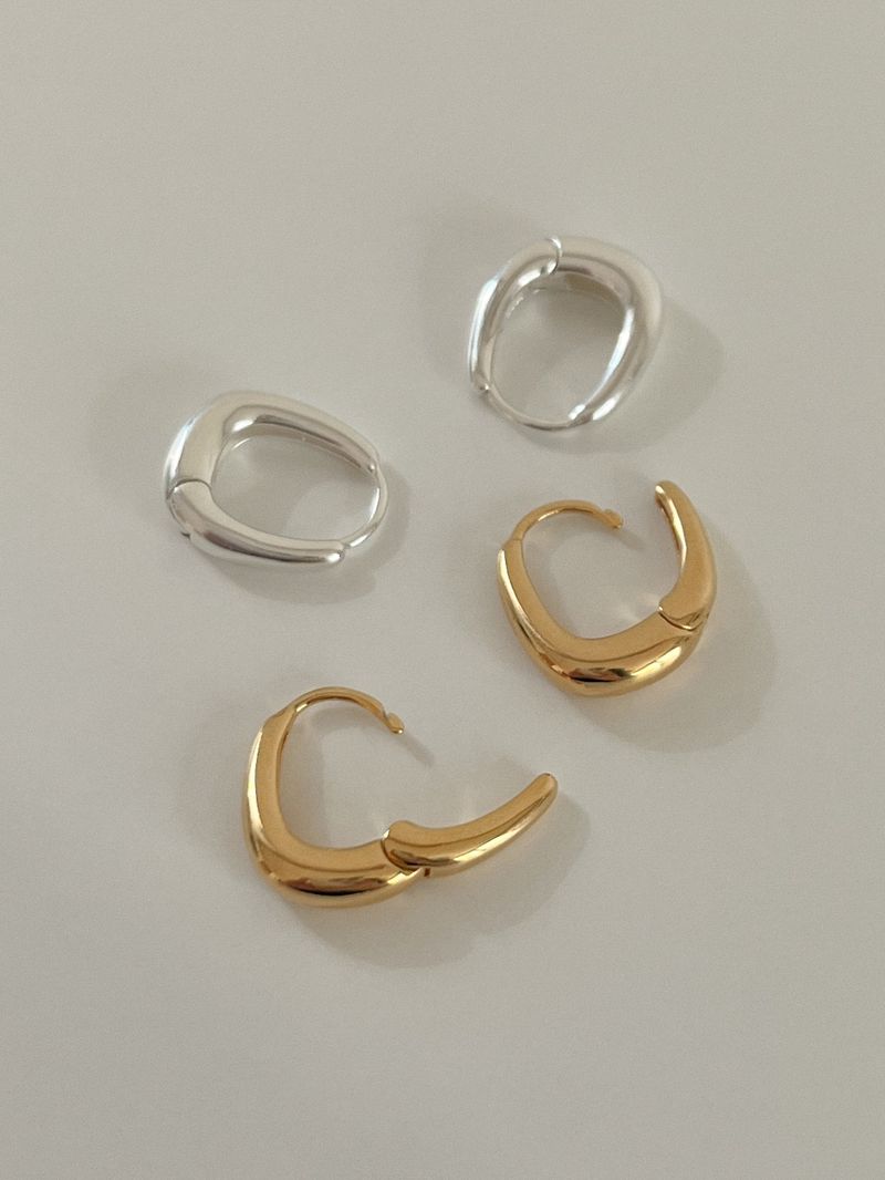 Rosé earring (silver)