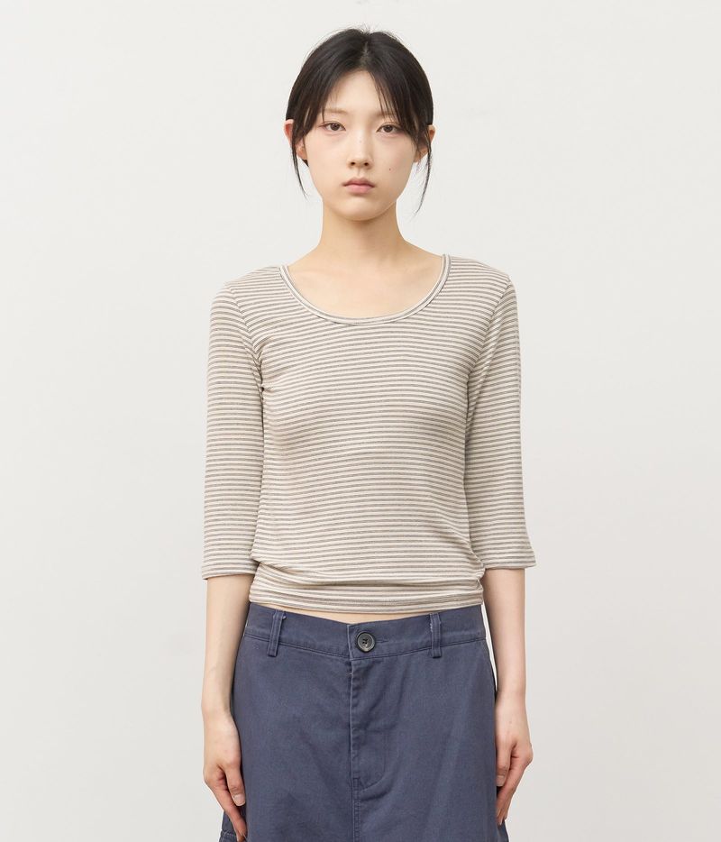 HIFIFNK(ハイファイファンク)の「(W) Ash Striped Top(Tops)」
