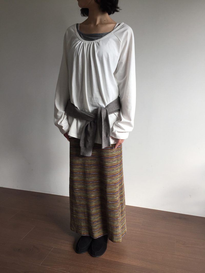 Venti knit long skirt (2color)
