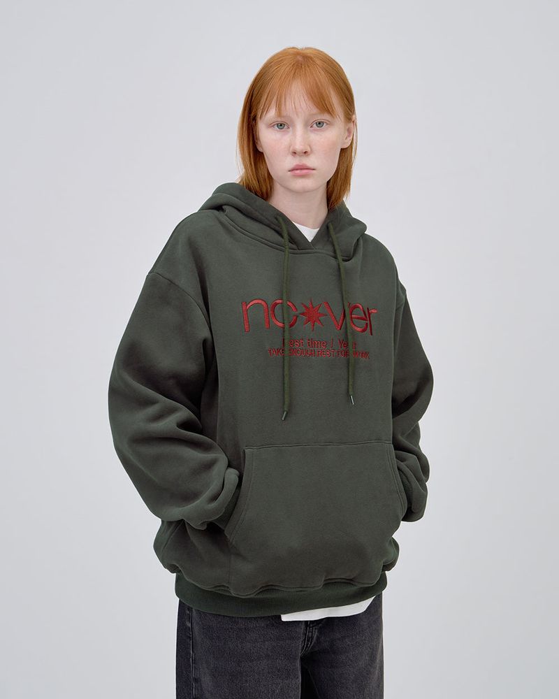 POINT LOGO HOODIE - CHARCOAL