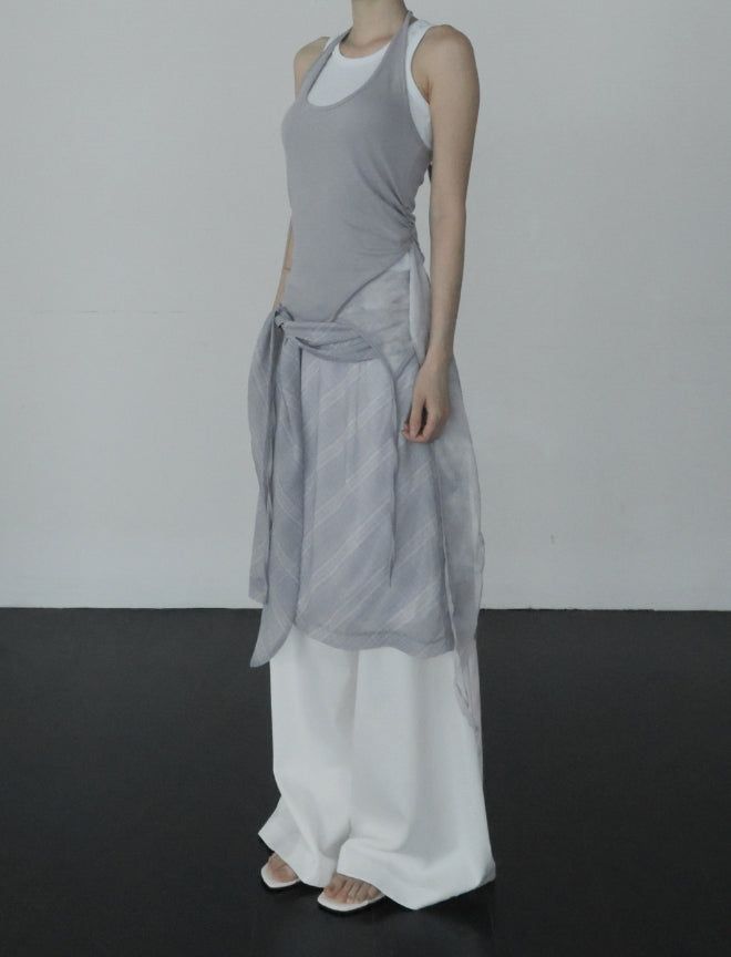 Ar knot check skirt