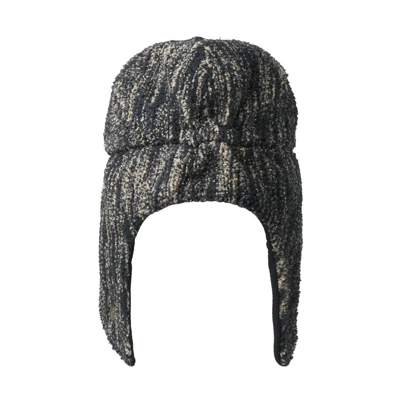 BSRABBIT EARFLAP HAT MULTI GREEN