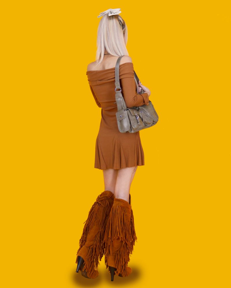 trade leather shoulder bag (2color)