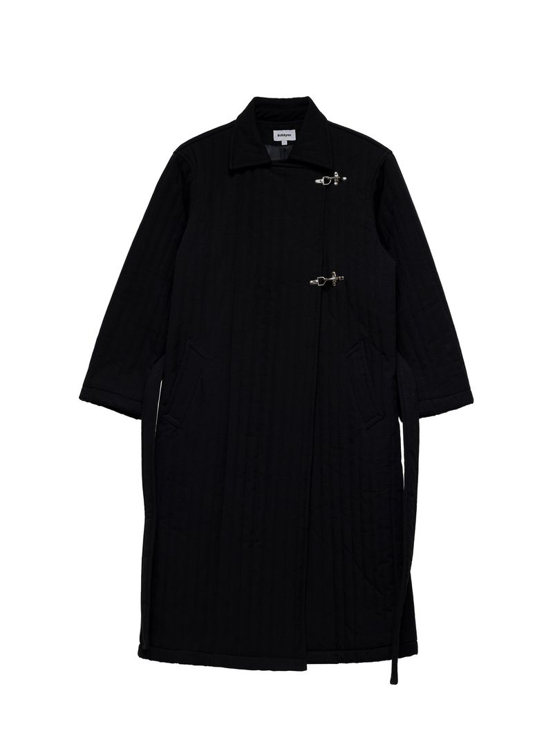 6CRAYON Quilted Knee-Length Lobster-Clasp Structured Overcoat