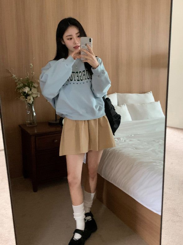 MV Shirring Flare Mini Skirt (2color)