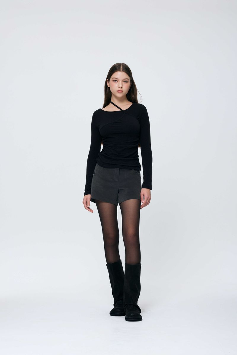 SILEN CORDUROY MICRO PANTS / CHARCOAL