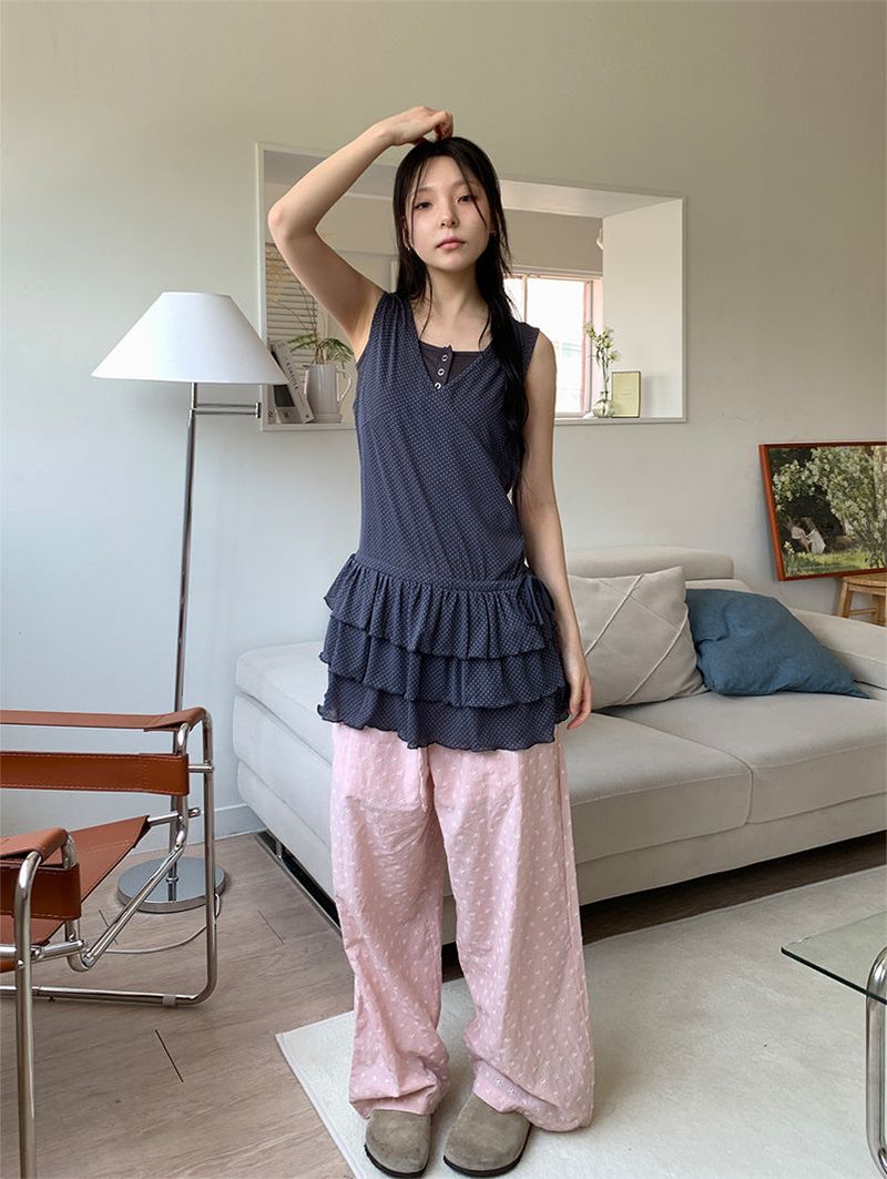 DOT CANCAN LAYERED DRESS (3C)