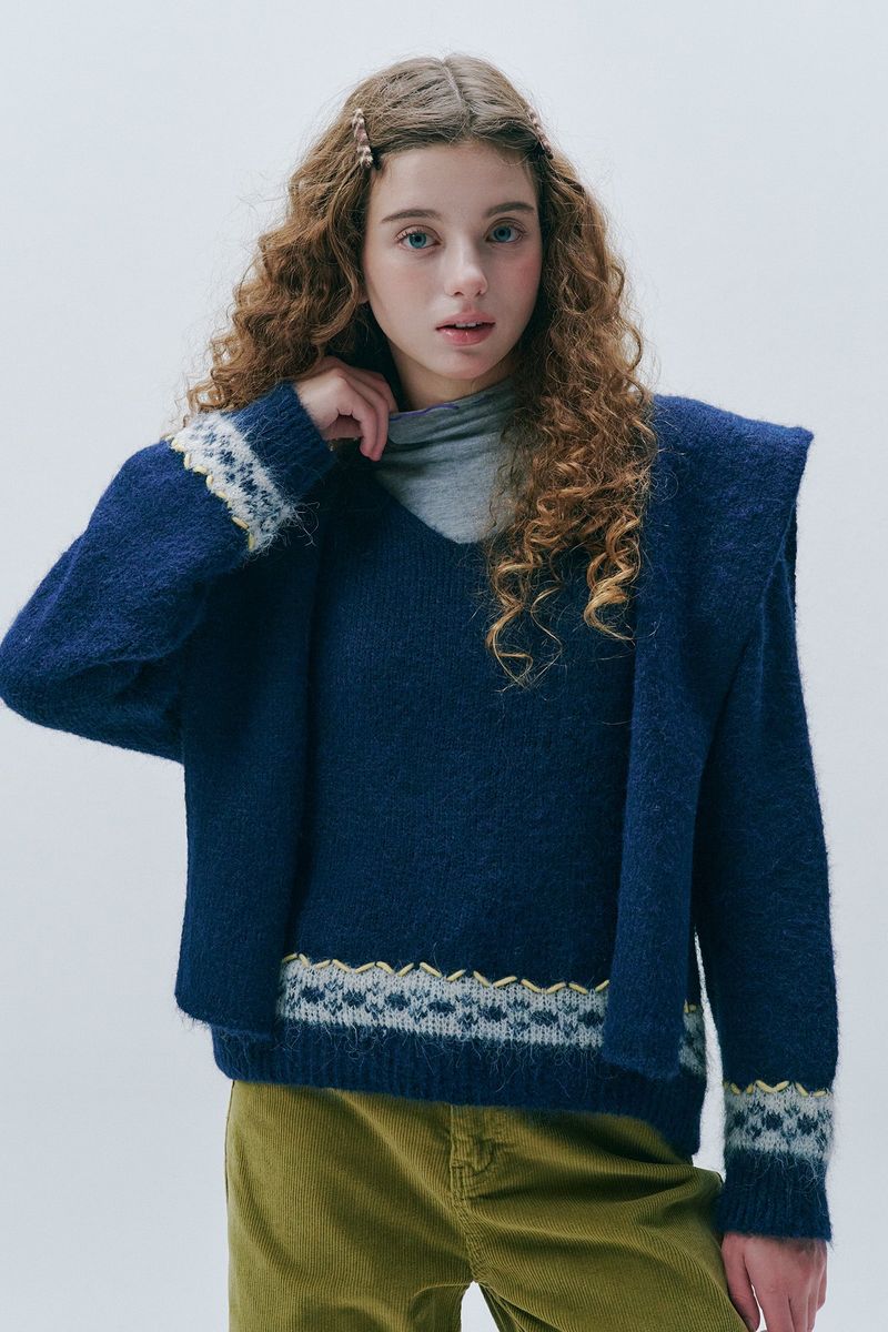 Winter Warmie Knit [Navy]