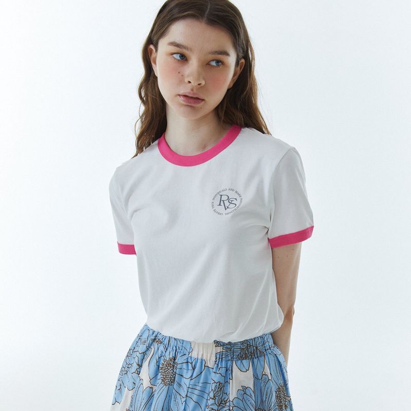 RVS Ringer T-Shirt Pink