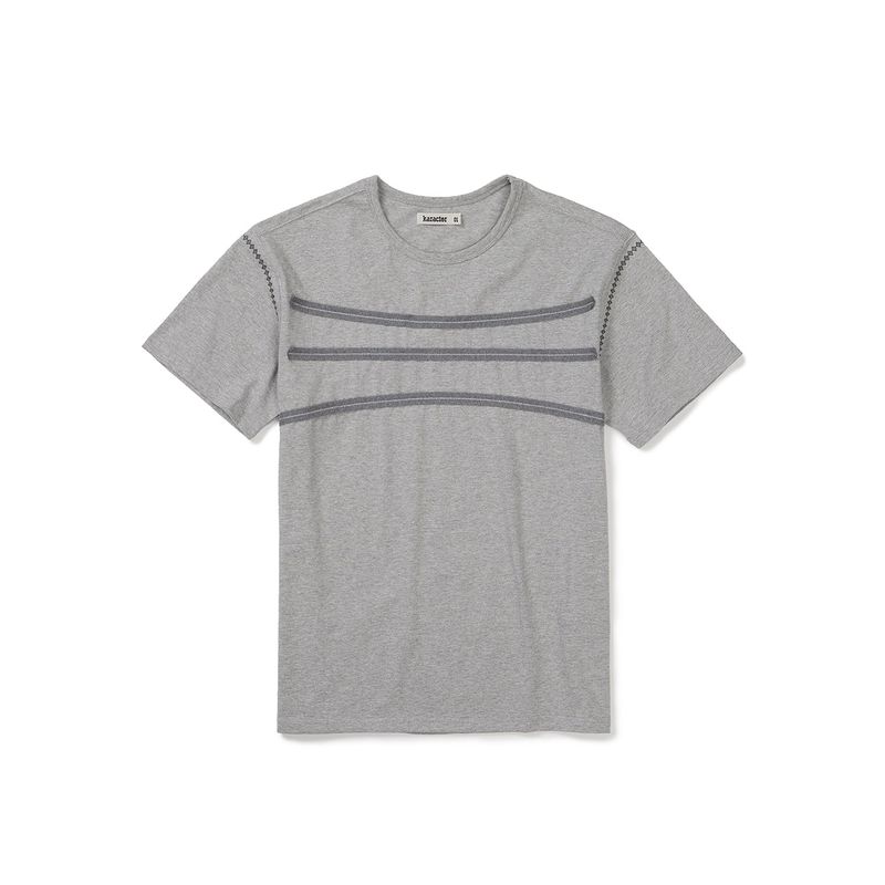 karactor（カラクター）の「Orbit half T-shirts / Melange gray（Tops）」