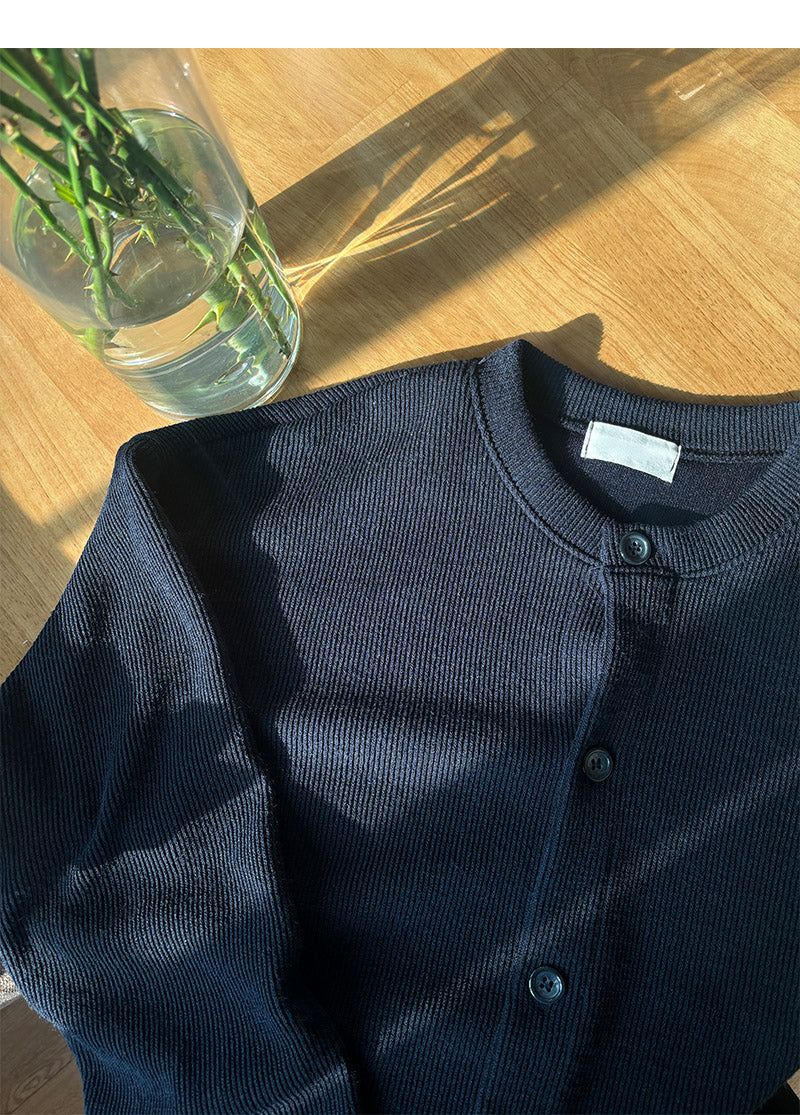  [S/S] Soft round knit cardigan(8color)