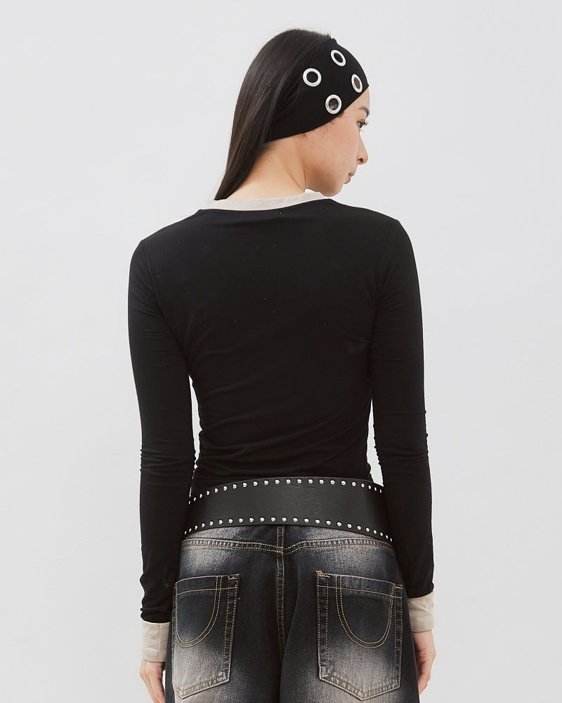 Two Tone Longsleeve Top