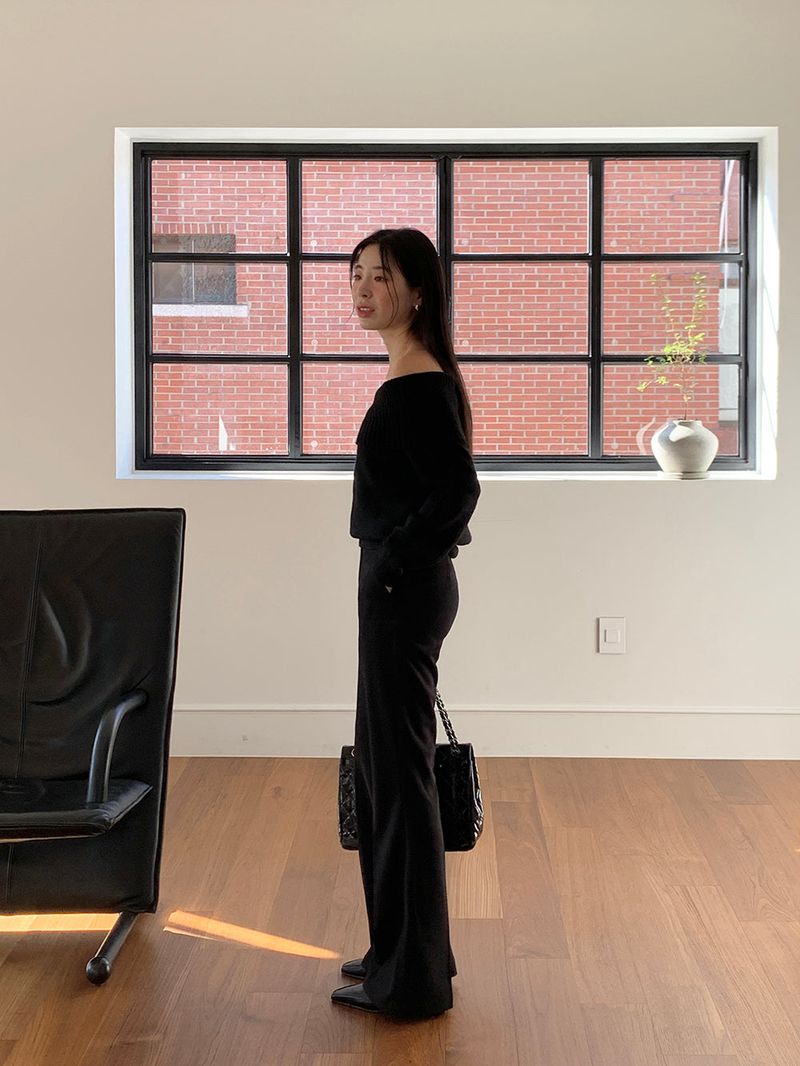 [MADE] [Wool Napping] Winter Warm Long Bootcut Slacks