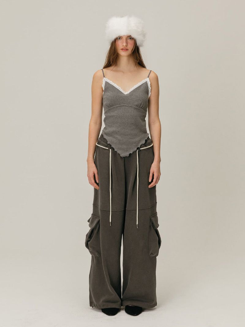 PIGMENT CARGO SWEATPANTS / CHARCOAL
