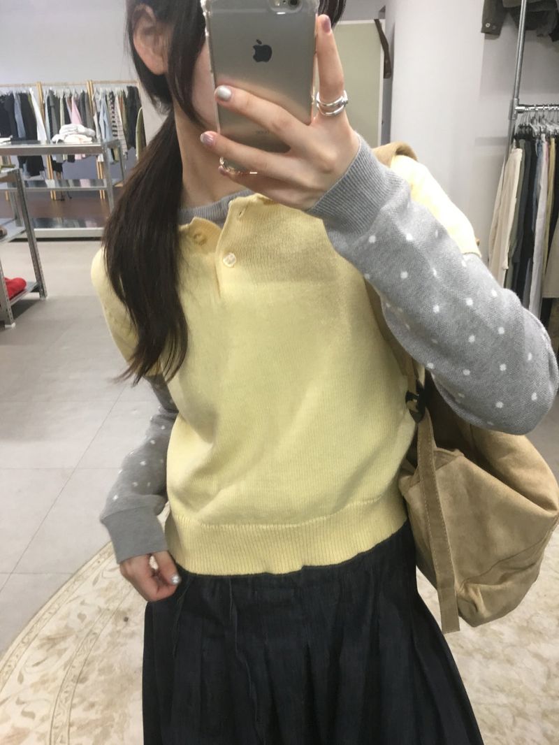 Vero Poa Dot Cardigan (3color)