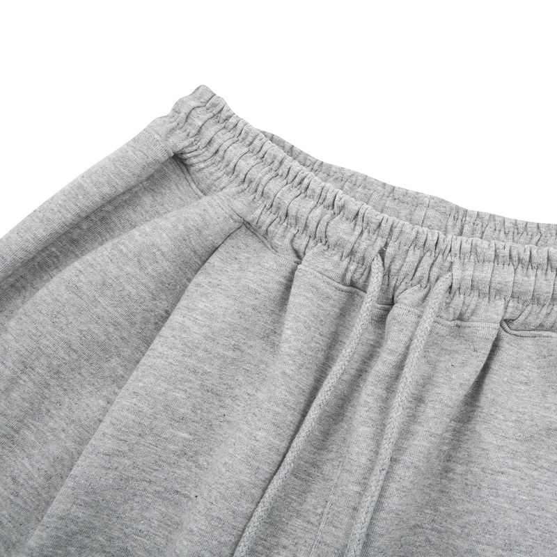 Double Loop Logo One Tuck Bermuda Pants Gray