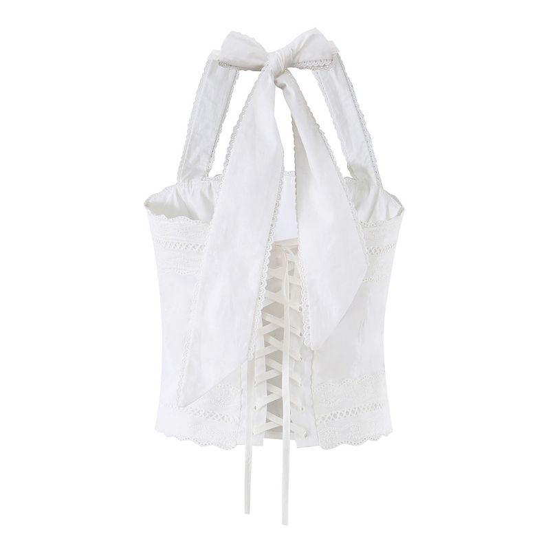 Elora Lace Halter Corset Top