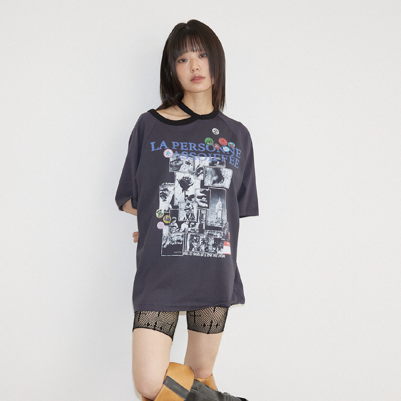 CHOKER ROCK T-SHIRT NAVY